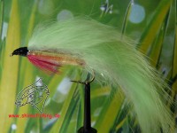 Streamer " Zonker Lime Red " Streamer " Zonker Lime Red "