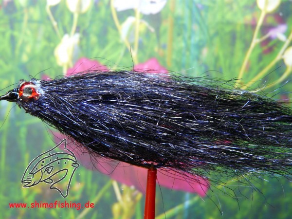 Streamer " Fiberfish Black Purple "