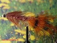 Streamer " Wooly Bugger Flash Brown Bead Head " Streamer " Wooly Bugger Flash Brown Bead Head "