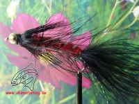 Streamer " Wooly Bugger Black Red Bead Head " Streamer " Wooly Bugger Black Red Bead Head "