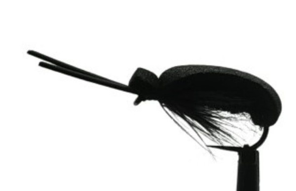 Trockenfliege " Black Beetle " auf Schonhaken/ barbless hook