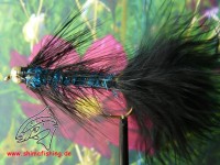 Streamer " Wooly Bugger Lite Brite Blue Bead Head " Streamer " Wooly Bugger Lite Brite Blue Bead Head "