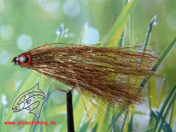 Streamer " Fiberfish Gold/Brown "