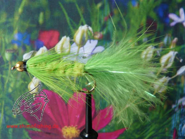 Streamer " Wooly Bugger Chartreuse Bead Head "