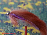 Streamer " Zonker Brown Bead Head Variant " Streamer " Zonker Brown Bead Head Variant "